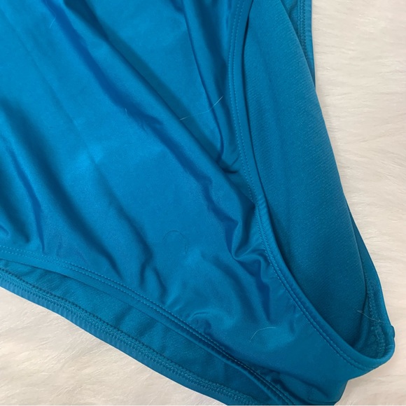 Shade & Shore Plunge Ruched One Piece Swimsuit - Picture 3 of 13